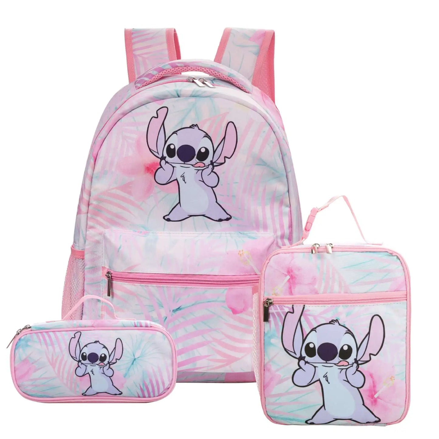 Lovely Stitch Backpacks Software Lilo And Stitch Women Girls School Bags Gradient Ramp Color Cartoon Travel Mochilas bolso mujer