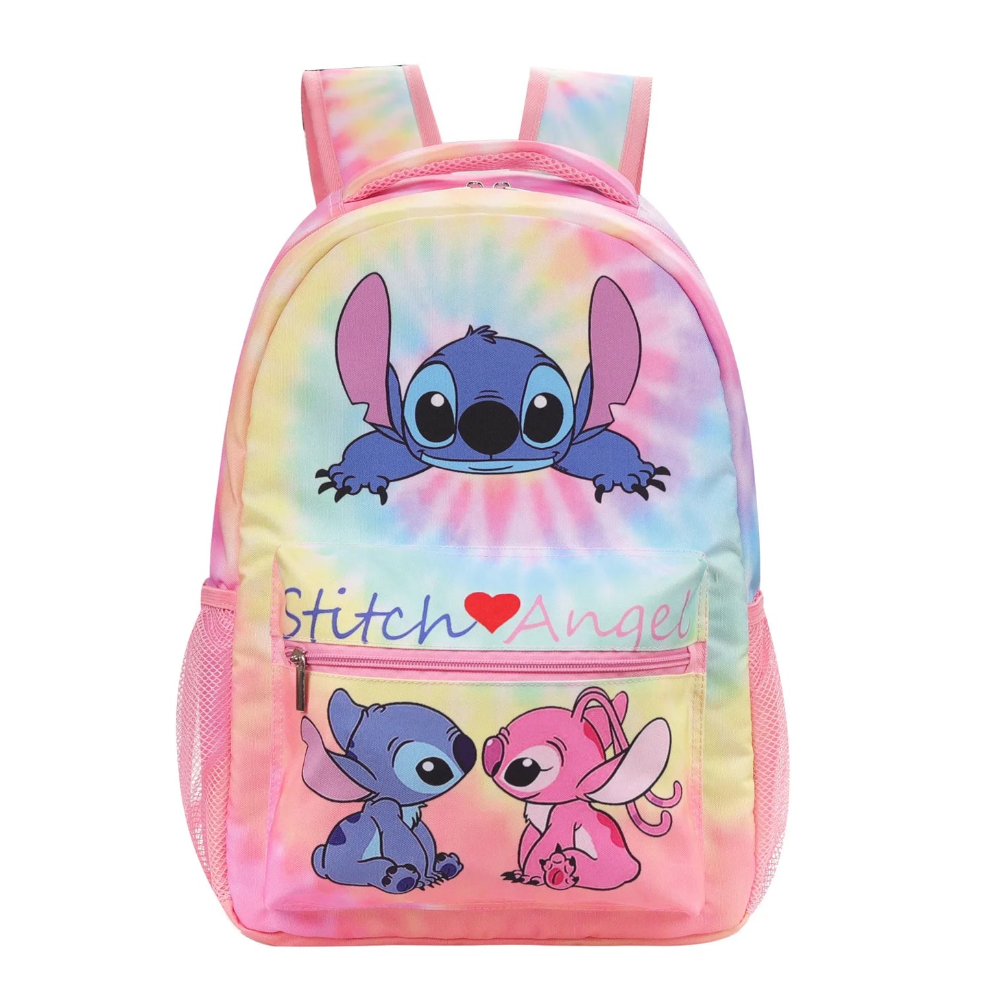 Lovely Stitch Backpacks Software Lilo And Stitch Women Girls School Bags Gradient Ramp Color Cartoon Travel Mochilas bolso mujer
